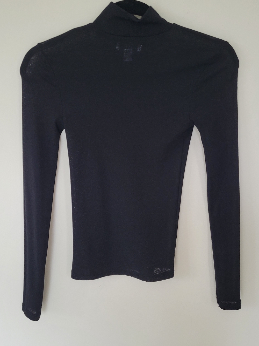 Topshop Black Long Sleeve Turtleneck Top